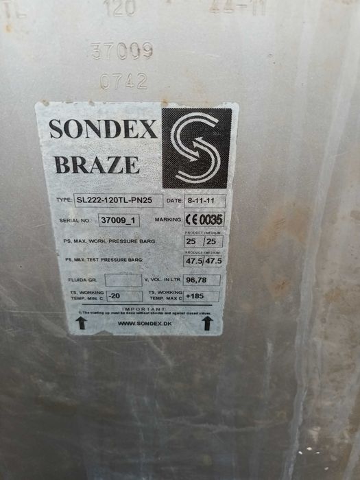 Płytowy wymiennik ciepła 1gw Sondex