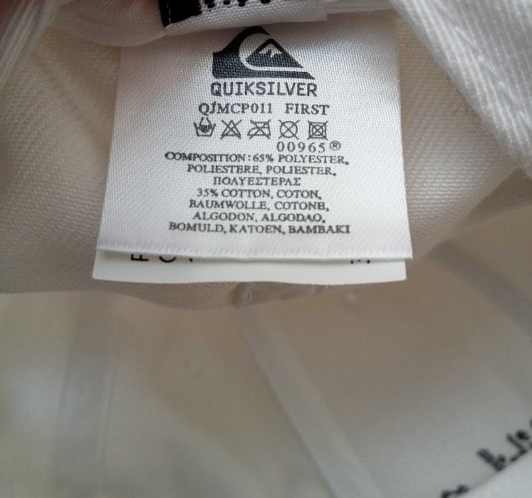 Boné branco Quiksilver