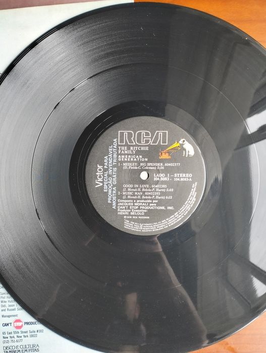 Disco de vinil LP The Ritchie Family -- American Generation