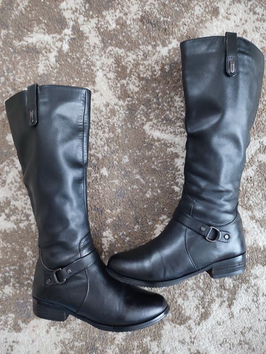 Чоботи шкіряні, єврозима, 21,5 см устілка