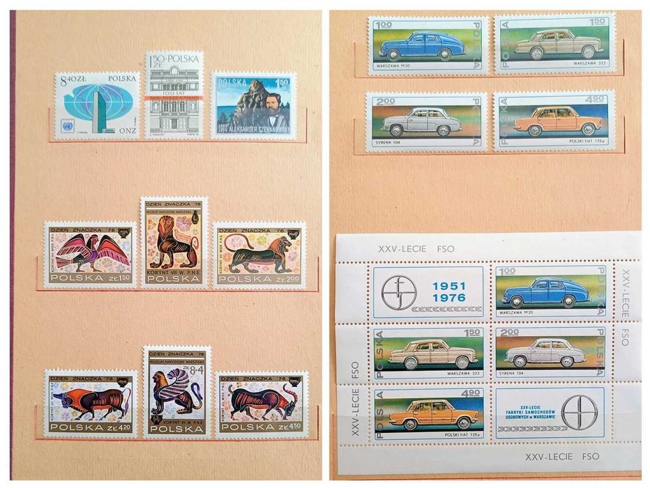 Klaser jubileuszowy Tom XII+ znaczki** - rok 1976-77