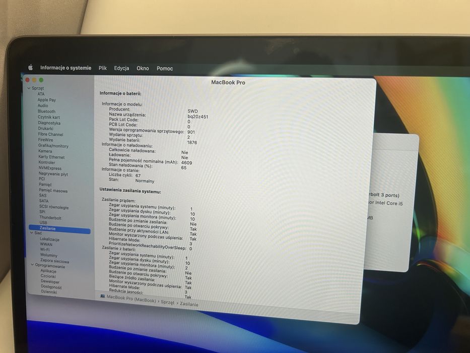 Apple Macbook Pro A1989 i5 2.4Ghz 8GB 512SSD Jak nowy!