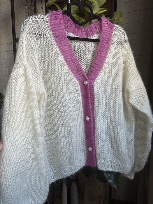 Мохеровий кардиган