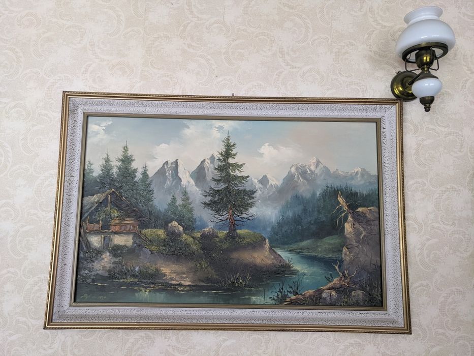 Obraz landszaft z 1979 r.