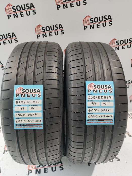 2 pneus semi novos 225-55R17 Goodyear - Oferta dos portes