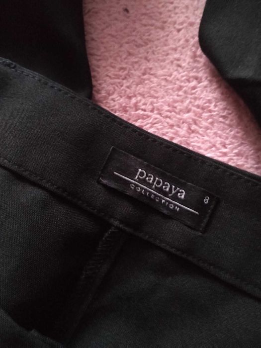 Czarne spodnie damskie eleganckie Papaya 8 36 S