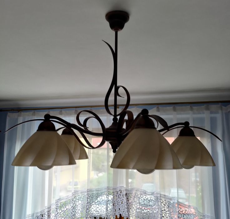 Lampa żyrandol na 5 żarówek