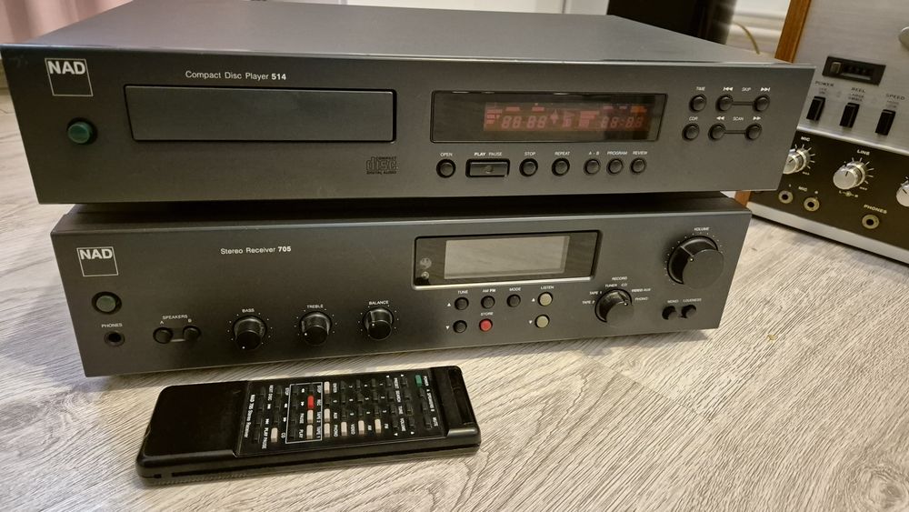 Nad 705 wzmacniacz tuner rds z pilotem