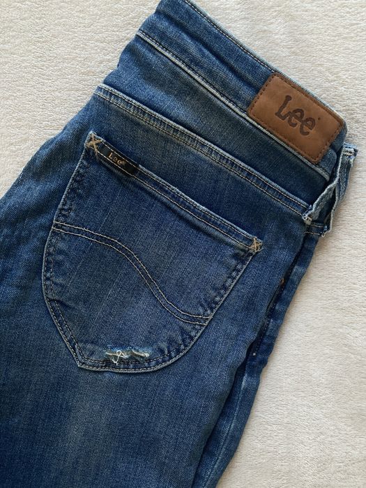 Jeansy skinny Lee z niskim stanem 36