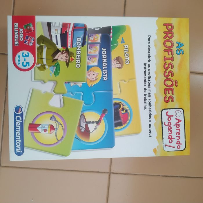 Puzzle as profissões, com Oferta