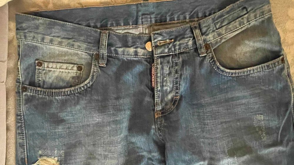 Оригінальні чоловічі джинси Dsquared2 Slim Jean (Нові, Італія, р. 46)