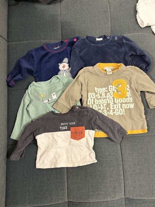 Ubrania niemowlęce r.68