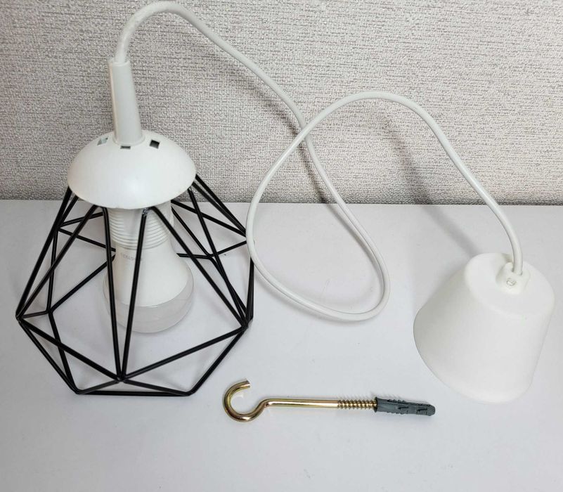 Светильник подвесной лофт E27 220В с LED-лампой 10W, провод 1м