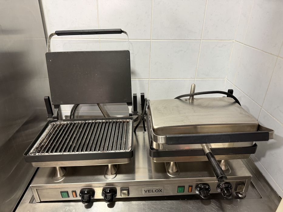 Grelhador/Tostadeira Industrial Dupla Velox Profissional
