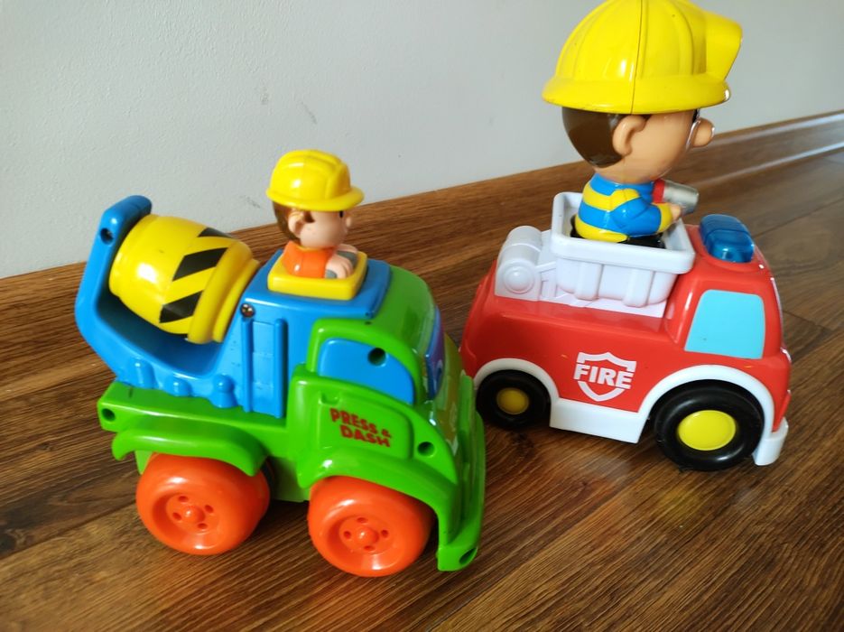 Auto, betoniarka, wóz strażacki 3sztuki