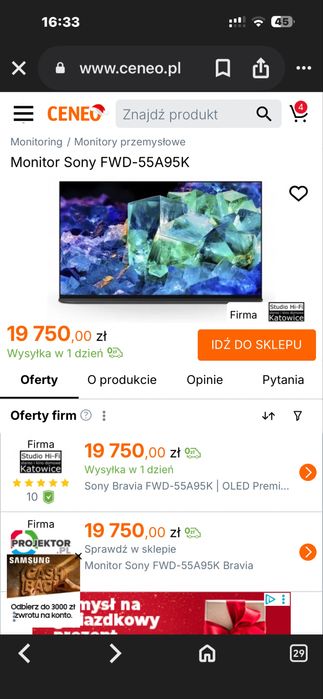 Telewizor SONY XR-55A95K 55" OLED 4K 120hz 2.1