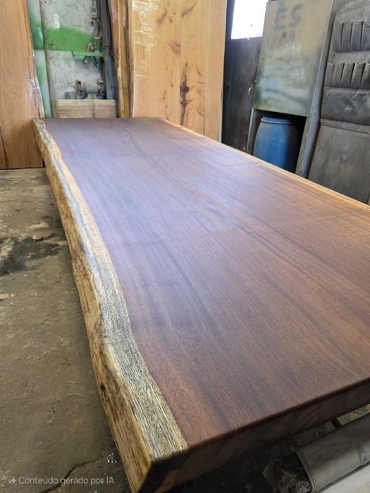 Mesas rústicas em prancha única.Mesa de jantar em madeira maciça sob Medidas.Solid wood dining table