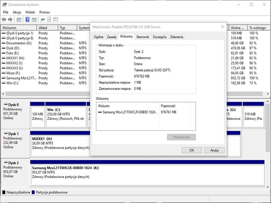 SSD M2 PCie 1TB Samsung Pm9A1