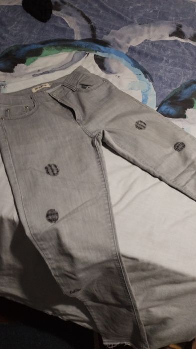 Miss Natalie Jeans Cinza