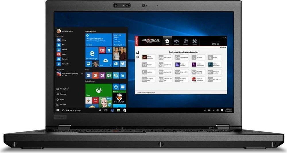 LAPTOP LENOVO P53 i7H/ 16/ SSD 1050/ 15,6" MAT 4K IPS/ NVidia/ dowóz