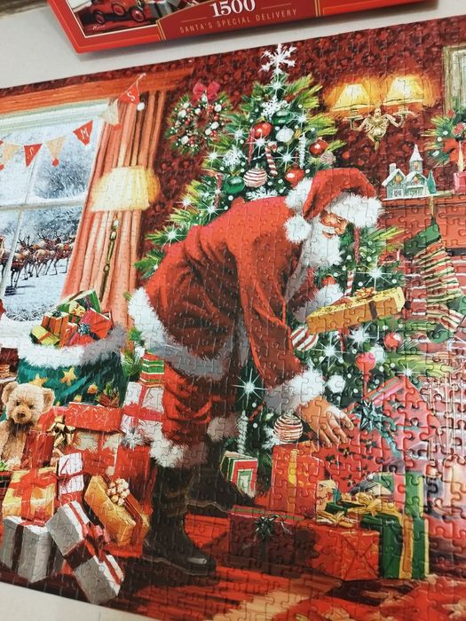 Puzzle świąteczne 1500 elementów Castorland Santa's special delivery