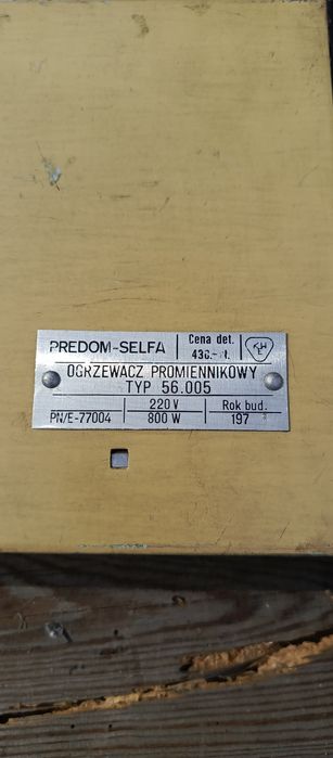Polski stary grzejnik promiennik farelka sprawny 100%.