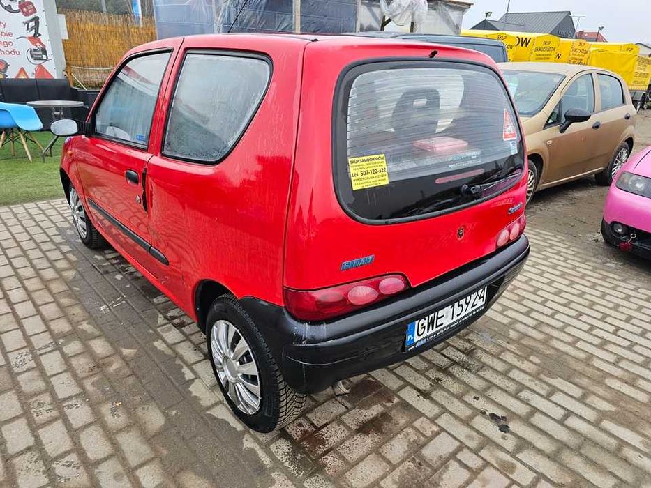 Fiat Seicento 2000r/1.1benzyna/54KM/opłaty aktualne/niski przebieg