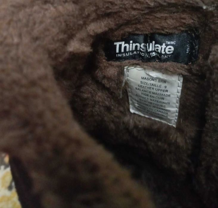 Термосапожки Thinsulate длина 26 по стельке