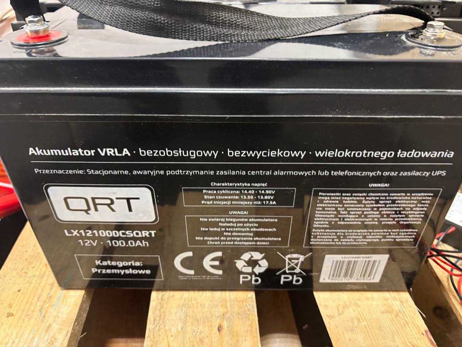 Акумулятор 12В 100Амп Польща QRT VRLA LX121000CS