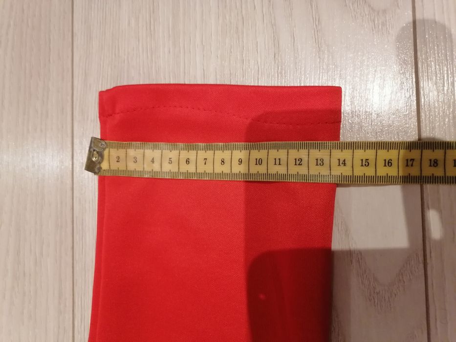 Kombinezon damski długi S 34 czerwony elastyczny