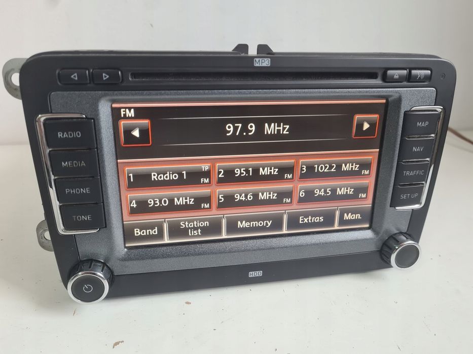 Radio Rns510 5p0035680a seat leon 2 altea toledo iii nawigacja