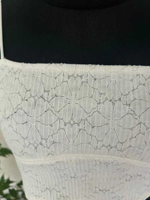 Bluzka crop top Zara roz M