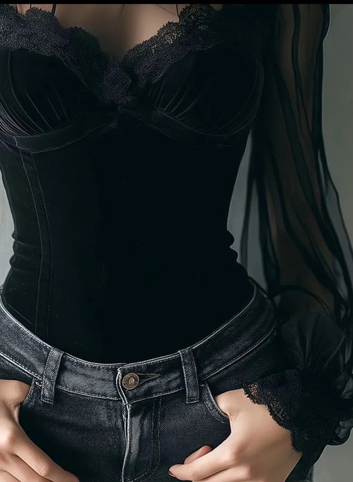 Nowy top lolita rozmiar M