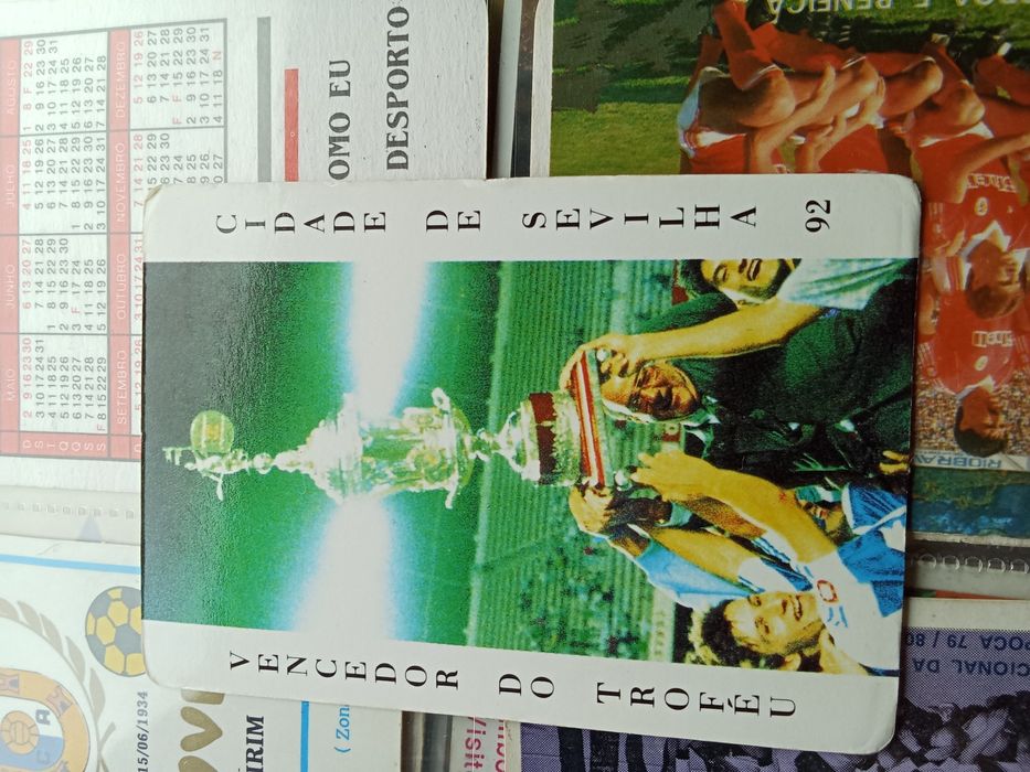 Calendários futebol anos 80/90