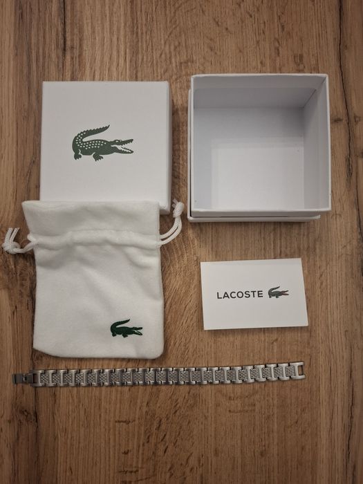 Bransoletka Lacoste Metropole srebrna