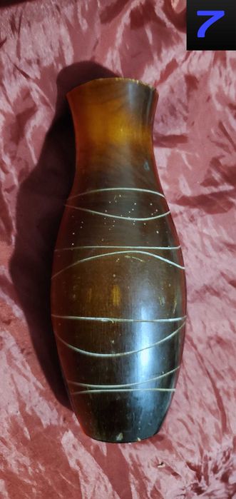 Ваза, Гутное, Богемское, Чешское, стекло, Хрусталь, Берц