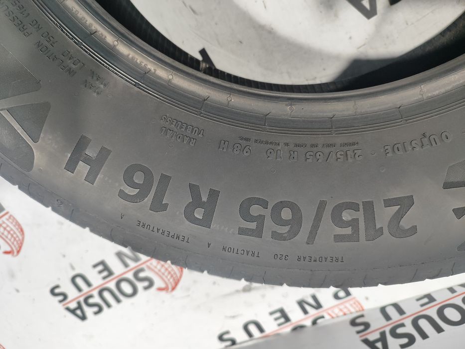 2 pneus semi novos 215-65R16 Continental - Oferta dos Portes