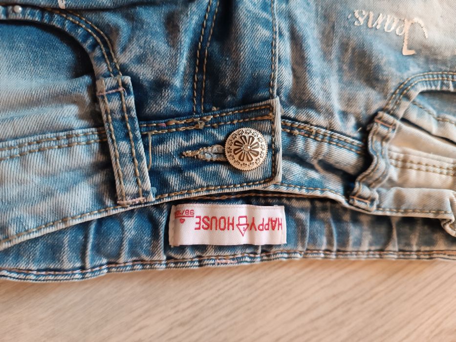 Super zestaw jeansy krótkie spodenki r 98/104