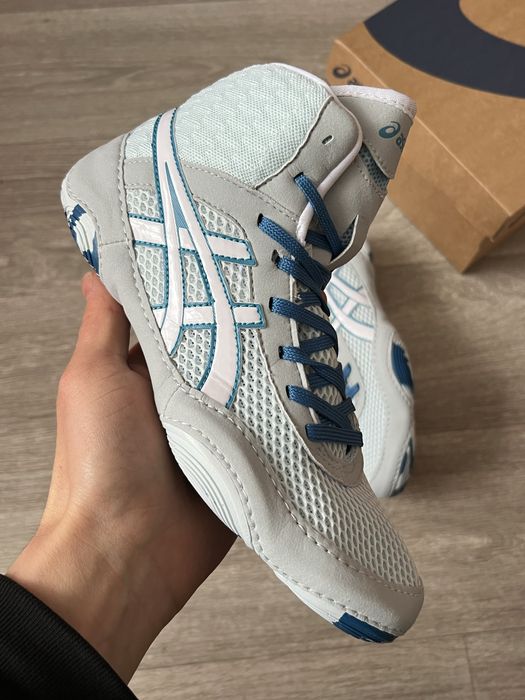 Боксерки/борцовки Asics Matblazer сині борцівки асікс