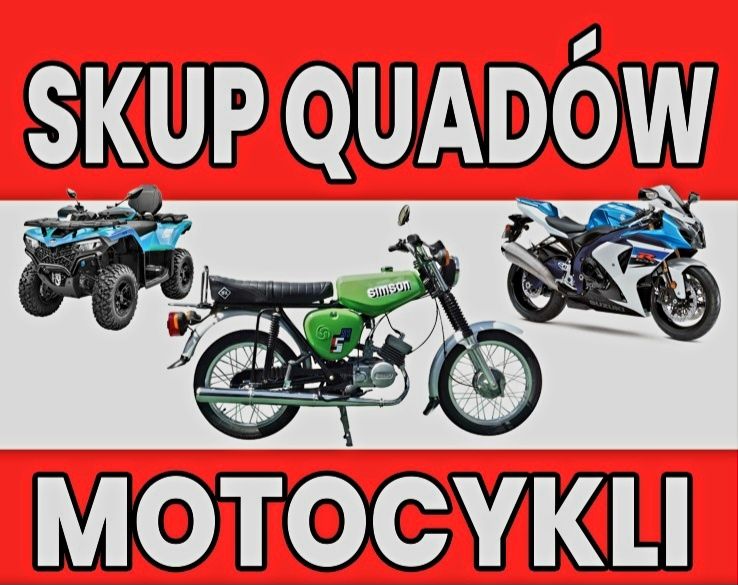 Skup wszystkich motocykli  skuterów także Chińskie ! PRZYJADE