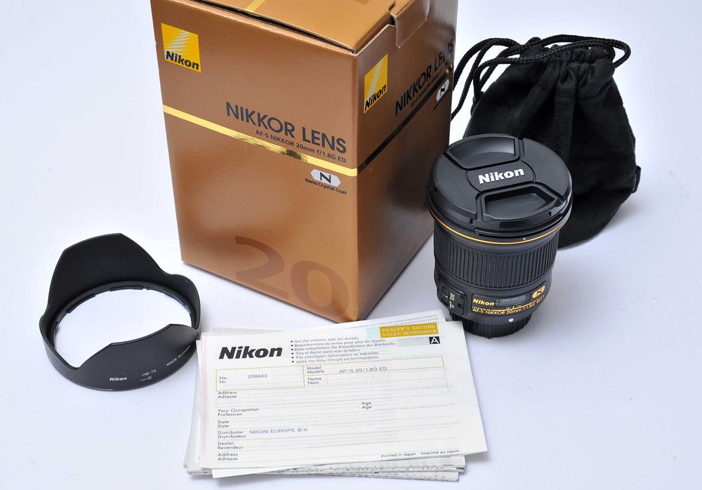 Nikon AFS 20mm 1.8 G ED