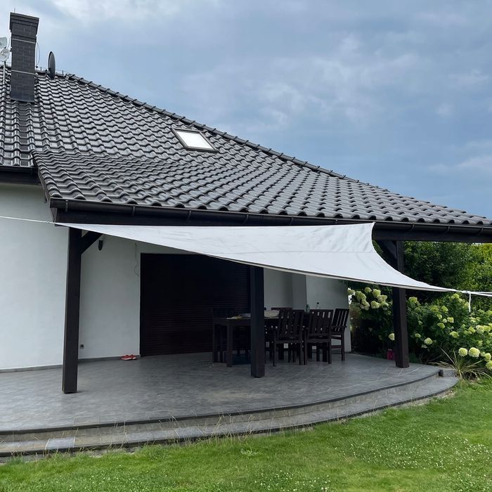 Żagiel Przeciwsłoneczny Ogrodowy Wodoodporny 3X3 M Trójkąt Zacieniacz