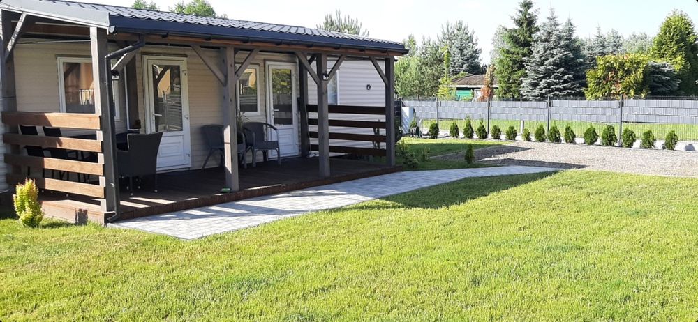 WOLNE od 29.08.   Domek z KLIMĄ  Jezioro BIAŁE OKUNINKA 100 m od plaży