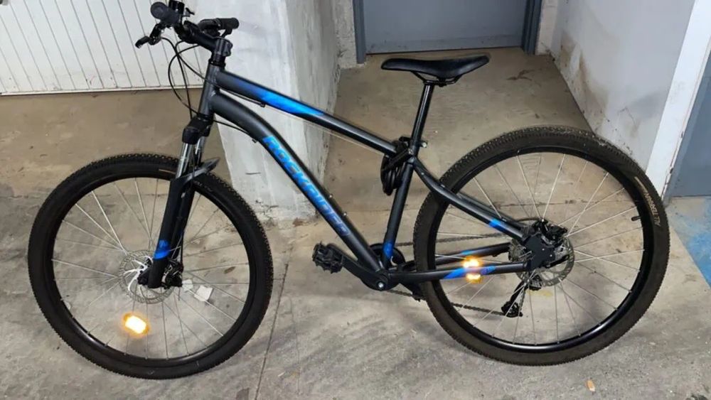 Bicileta MTB ST 120 BLACK BLUE 27.5 quase nova com garantia
