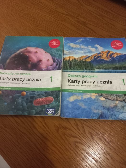 Karty pracy oblicza geografii i Biologia na czasie 1