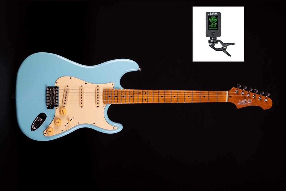 JET JS-300 BL gitara elektryczna + tuner