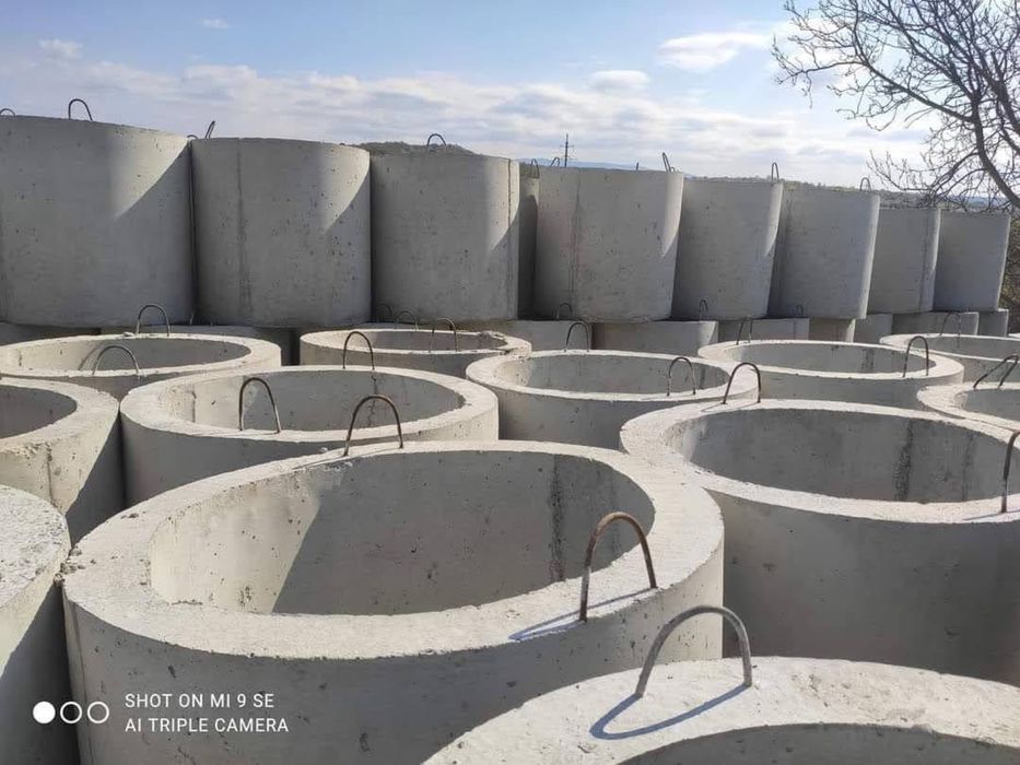 Бетонні кільця та лотки