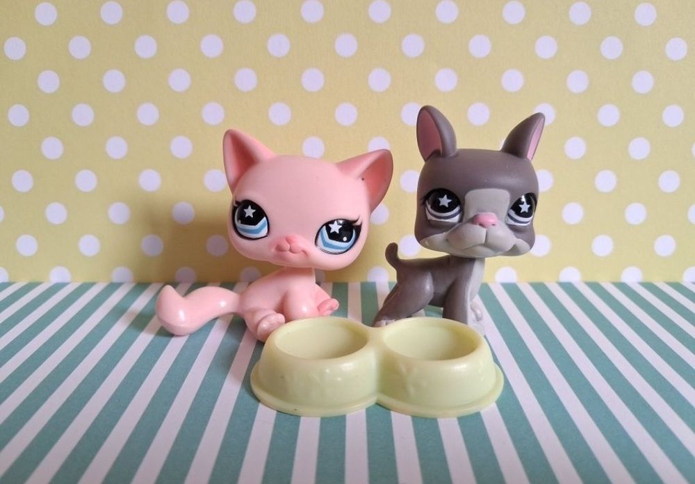 Littlest Pet Shop LPS unikatowy zestaw Kot i Pies Lublin •