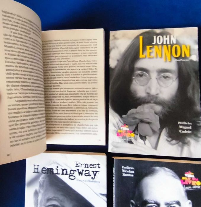 Lote 4 Livros Biografias Público: Lennon+Churchill
