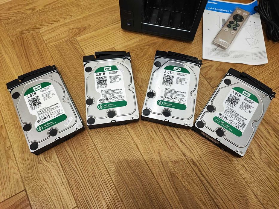 Serwer plików QNAP TS-453A, 16GB RAM, 4x3TB WD, Intel CPU, NAS, Pilot
